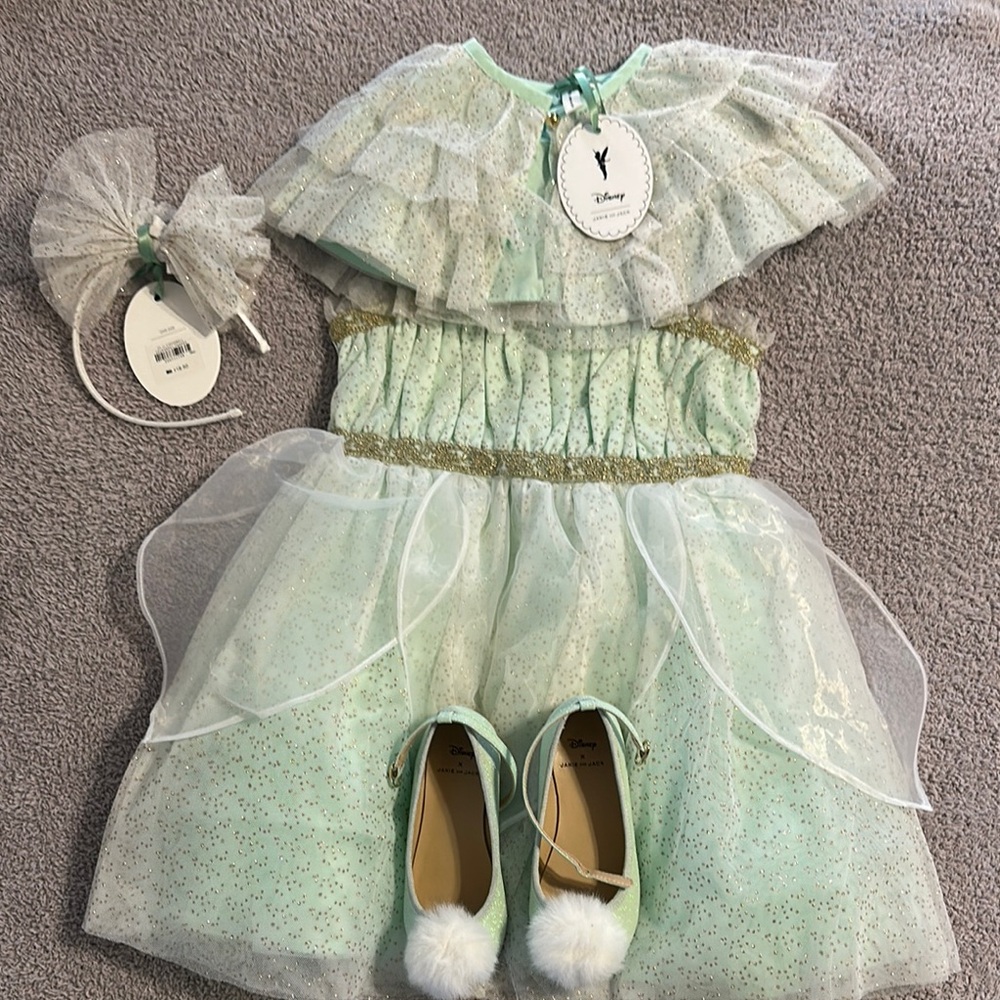 Janie and Jack Disney Tinkerbell Costume - brand new